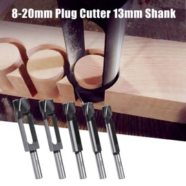 Tenon Cutting Dowel Tenon Drill Deep Drill, Dowel Plug Cutter Wood Plug Hole Cutter, Tenon Dowel and Dowel Drill, 13 mm Shank for Furniture Making