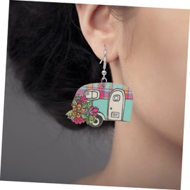 SHOWERORO Cute Cartoon Rv Dangle Earrings for Boy Girl Unique Pendant Jewelry for Holiday Dress-up Fun Accessories for for Parties and Festivals