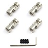 Befenybay 4pcs 6mm to 6mm Universal Joint Shaft Coupling with