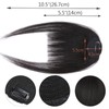 SEGO Clip in Fringe Real Human Hair Extensions [#1B Natural