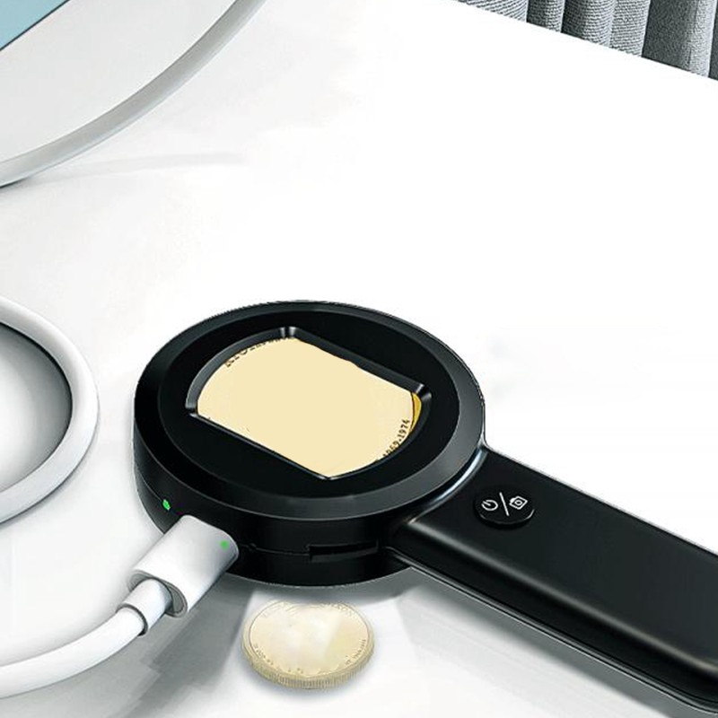 Handheld Digital Microscope 16MP 2.0in Screen 8LED 500mAH Battery Magnifier