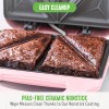 GreenLife Pink Kitchen Sandwich Maker Nonstick Ceramic Quick Heating Compact