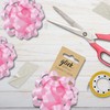 Glick Confetti Bow Baby Pink, Baby Pink Bow for Gift
