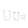 3stk Abgestufter Messbecher Glas Becherglas 25ml 50ml 100ml Set für