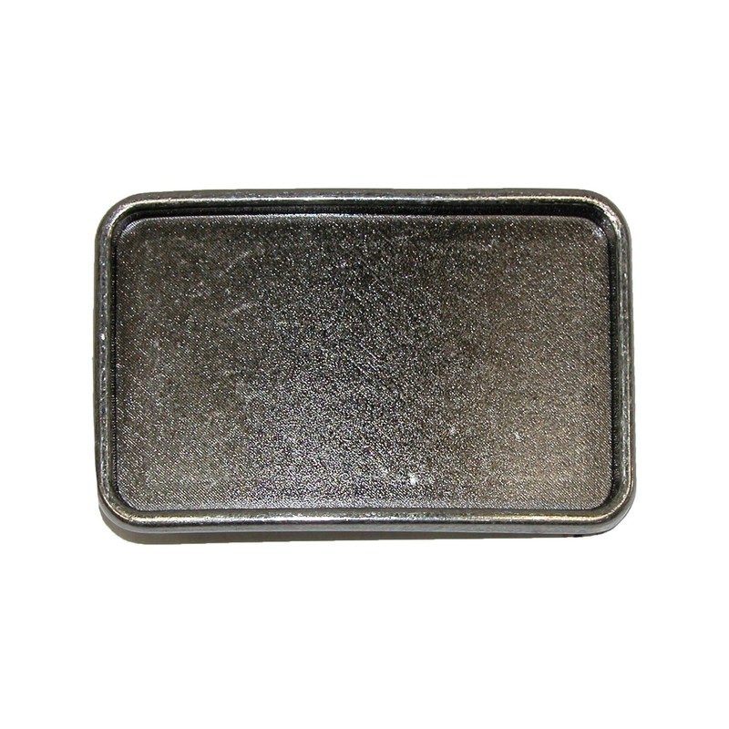 CTM Blank Large Belt Buckle, Antiqued Silver