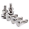 1/4-20 x 1-1/4 Inch Carriage Bolt Kit, 304 Stainless Steel