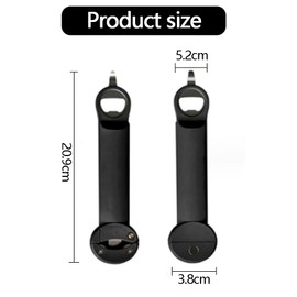 2PCS Adjustable Stainless Steel Bottle Opener, 2.5–9.5cm Multi-Function Can Opener Tool for Seniors & Kitchen Use