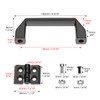 QWORK 2 Sets 2020 Series Door Handle and Frame Hinges