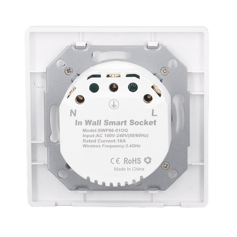 In Wall Smart Outlet 2.4GHz Wifi Socket Waterproof Remote Control
