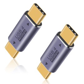 Duttek 40Gbps USB Type C Male Adapter, USB4 Type C Converter Adapter, USB-C Converter Adapter Supports 8k@60HZ and 100W 5A Fast Charge, Compatible with Thunderbolt 3/4 and USB Type C Interface