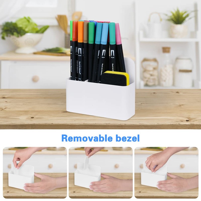 OFFCUP Magnetic Pen Holder, 2 Pieces Marker Holder, Magnetic Pen
