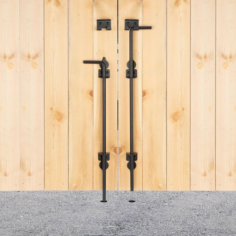 18" Cane Bolt Heavy-Duty Drop Rod for Gate, Gate Ground