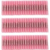 100 Pieces Red Heat Shrink Connectors Insulated Waterproof Crimp Terminals