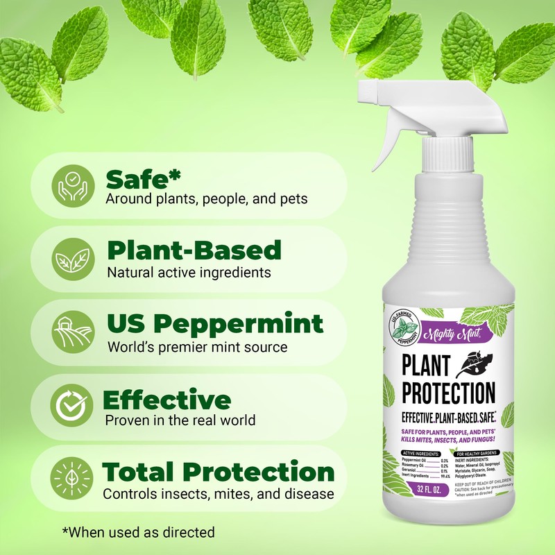 Mighty Mint 32 oz Peppermint Plant Protection Spray - for