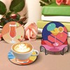 CAMOYAI 8 pcs Diamond Art Coasters Kits with Holder, DIY