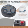 Couch Cup Holder-Sofa Cup Holder Pillow | Couch Caddy Buddy
