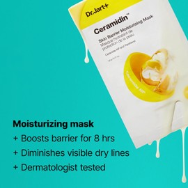 Dr.Jart+ Ceramidin Skin Barrier Moisturizing Korean Face Mask | Sheet Mask | Korean Skin Care | Travel Size, 1 Pack
