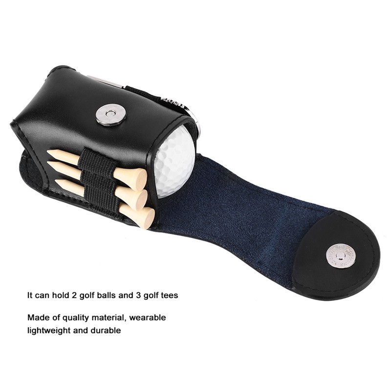 Golf Ball Bag Holder Clip Utility Pouch Sports Golfing Tackle