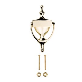 National Hardware N336-216 Door Knocker, Brass, 7"