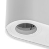 CGC Lighting White Twin Round Cylinder Surface Mount Ceiling Spotlight