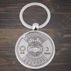 Antique 50 Years Perpetual Calendar Keychain Metal Key Ring Accessory