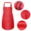 4 Pcs Red Kids Apron and Chef Hat Set, Adjustable