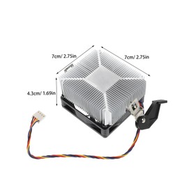 SHOWERORO Quiet Computer Fan Cooler for CPU Efficient Cooling System for Routers Receiver Boxes Easy Installation Durable Design to Reduce Overheating and Enhance Stability