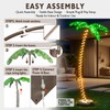 Innonly 7FT Lighted Palm Tree for Outside Patio, APP &