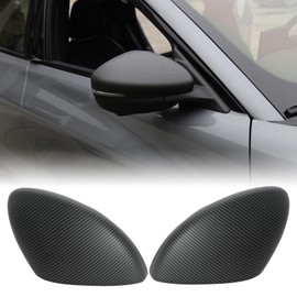 ROCCS Compatible with 2021-2023 Mustang Mach-E Side Mirror Cover Caps Auto Car Mirror Cover Rearview Mirror Guard Covers Replacement Door Side Exterior Decoration Trims Accessories(Matte Carbon)