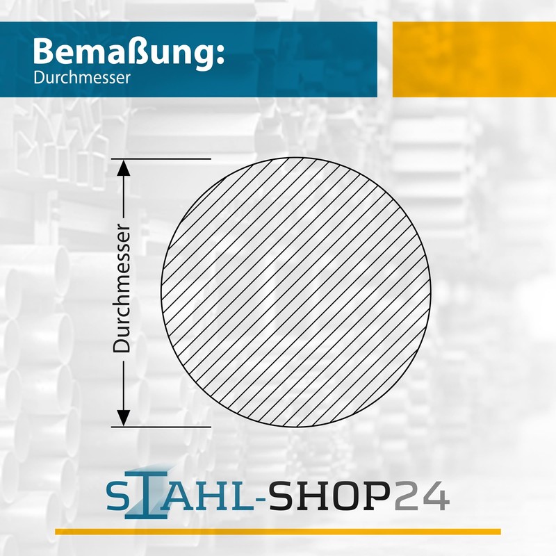 V2A Stainless Steel Rod, Round and Polished