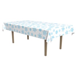 Beistle Snowflake Tablecover, 54” x 108”