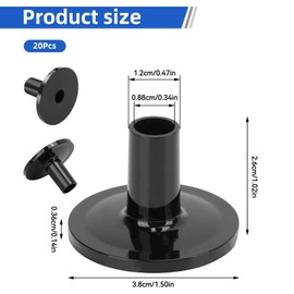 Lwtsrp Pack of 20 cymbal sleeves, cymbal stand sleeves, cymbal cover for drum cymbal stand, plastic cymbal holder, cymbal instrument drum accessories for cymbal stand and spare parts for shelf drum