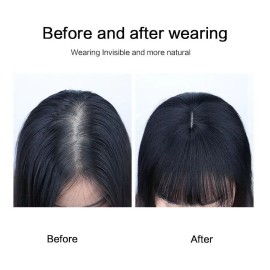 Toppers Hairpiece Clip En Mujeres Flequillo Peluquin