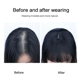 Toppers Hairpiece Clip En Mujeres Flequillo Peluquin
