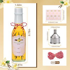 Clear Woozy 5oz Glass Bottles with Shrink Capsules - Set of 25