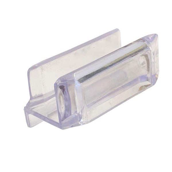 Clear Acrylic Sliding Shower Door Bottom Guide with Screw.