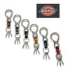 Dickies Carabiner Key Chain (Dark Brown) Free Size, dark brown
