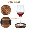 Wooden Coasters for Drinks - Natural Wood Drink Coaster Set