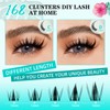 Lash Clusters Manga 168Pcs Eyelash Cluster Wet Look Ultra-Thin Invisible