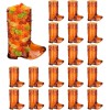 20 Vasitos Botas Vaquero Shots Caballitos Plástico 1 Oz Choc