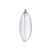 Homeford ESC08 Fillable Plastic Clear Oval Ornament, 4-1/4-inch, 12-count