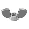 Wing Nut: 1/4"-20 Thread Size, Steel, Zinc Plated 100 Pack