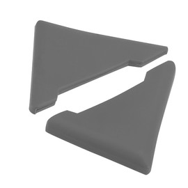 ACROPIX Car Door Corner Edge Guard Bumper Protector Cover PVC Universal Gray 2pcs