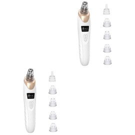 FRCOLOR 2pcs Electric Blackhead Device Deep Cleansing Facial Tool for Blackhead Removal Instrument for Home Use Pore Cleaning Skin Care