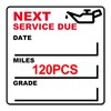 for Oil Change Sticker Static Cling, Clear Stickers 120 Pcs