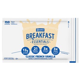 Carnation Breakfast Essentials Nutritional Powder Drink Mix Packets, Classic French Vanilla, Just Add Milk, 10 Drink Mix Packets Per Box (Pack of 1) 12.6 Ounce