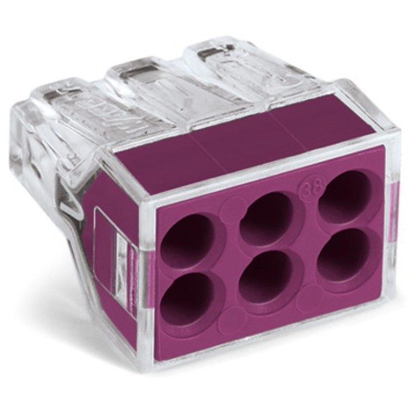 WAGO LIMIT 773-106 6 Way Transparent Solid and Stranded Push