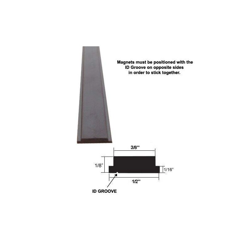 Gordon Glass Flexible Magnetic Strip Insert for Framed Swing Shower