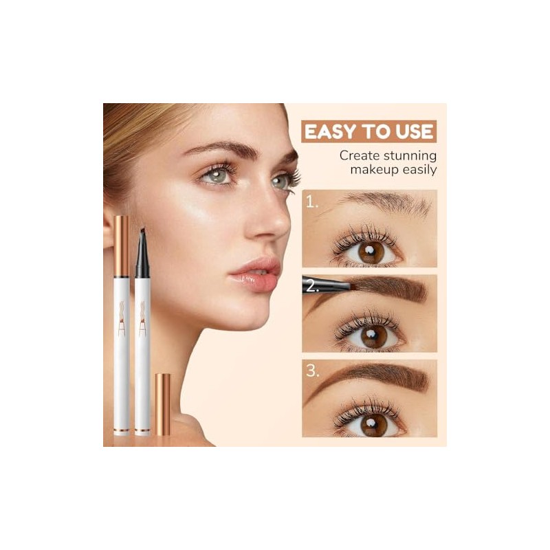 Lápiz de cejas, maquillaje en gel natural de larga duración