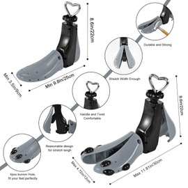 UHIAGREE Shoe Stretcher Women Men, Boot Stretcher Women, Adjustable Unisex Boot Wide Feet, Grey (L(1 Pack for Women Size 9-14, Men's 8-13)), Grey(1 Pack for Women Size 9-14, Men's 8-13)